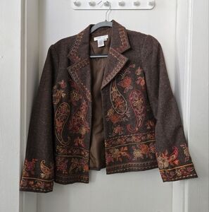 Embroidered Blazer